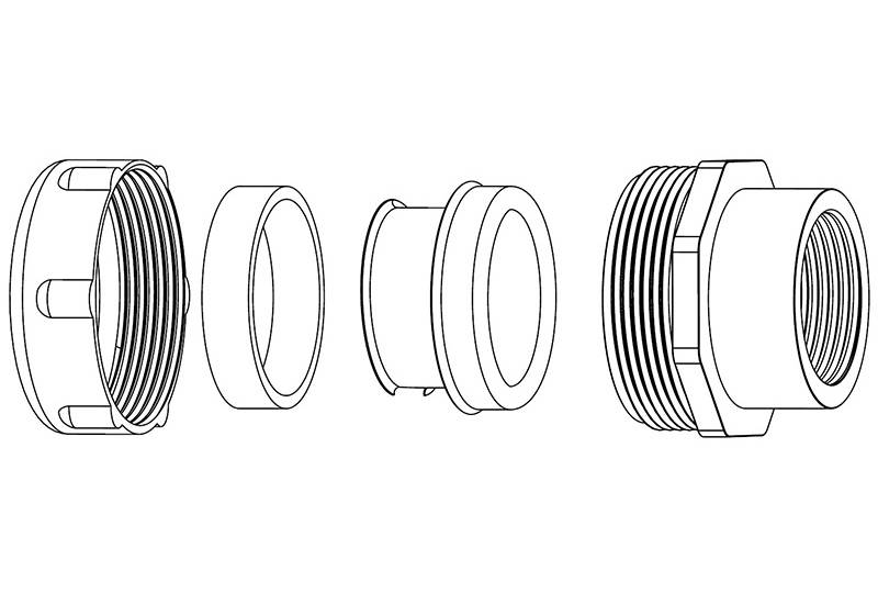 電線保護金屬軟管接頭 - EZ51 Series(EU) 電線保護金屬軟管接頭 - EZ51 Series(EU)
